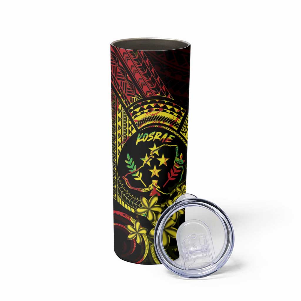 Reggae Kosrae Liberation Day Skinny Tumbler September 8 Polynesian Tattoo - Polynesian Pride
