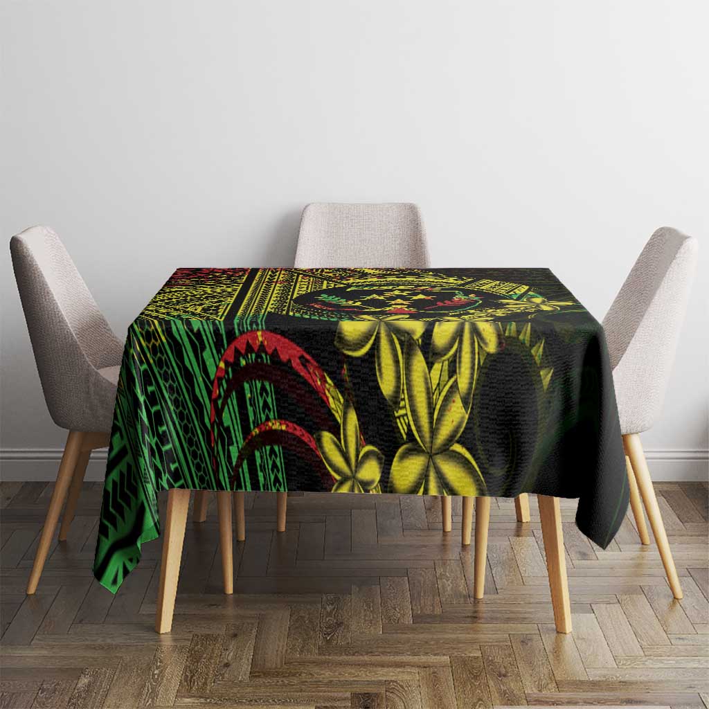 Reggae Kosrae Liberation Day Tablecloth September 8 Polynesian Tattoo - Polynesian Pride