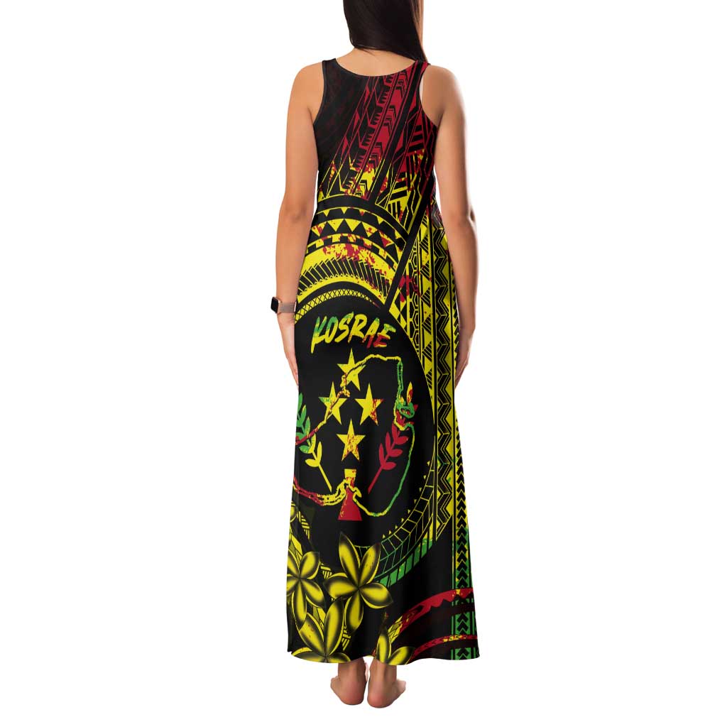Reggae Kosrae Liberation Day Tank Maxi Dress September 8 Polynesian Tattoo - Polynesian Pride