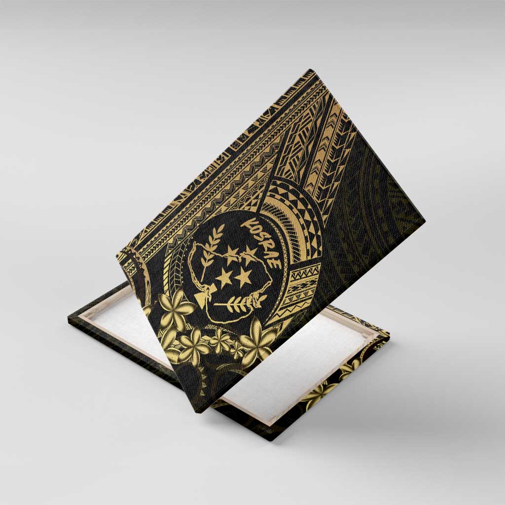 Gold Kosrae Liberation Day Canvas Wall Art September 8 Polynesian Tattoo - Polynesian Pride