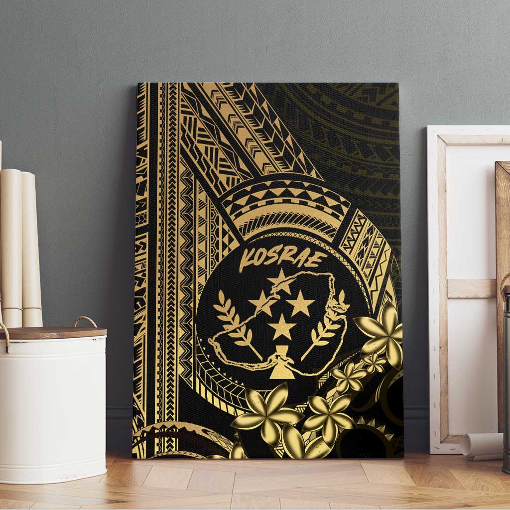 Gold Kosrae Liberation Day Canvas Wall Art September 8 Polynesian Tattoo - Polynesian Pride