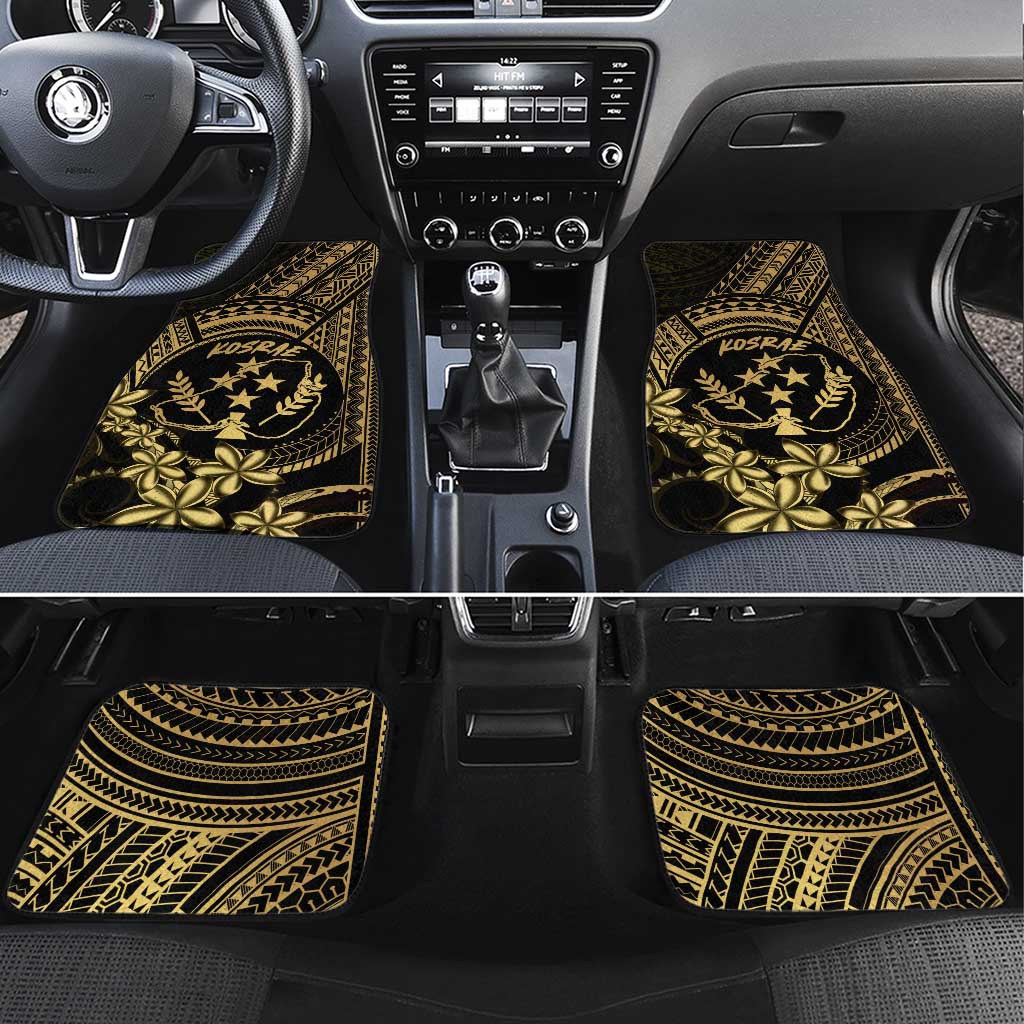 Gold Kosrae Liberation Day Car Mats September 8 Polynesian Tattoo - Polynesian Pride