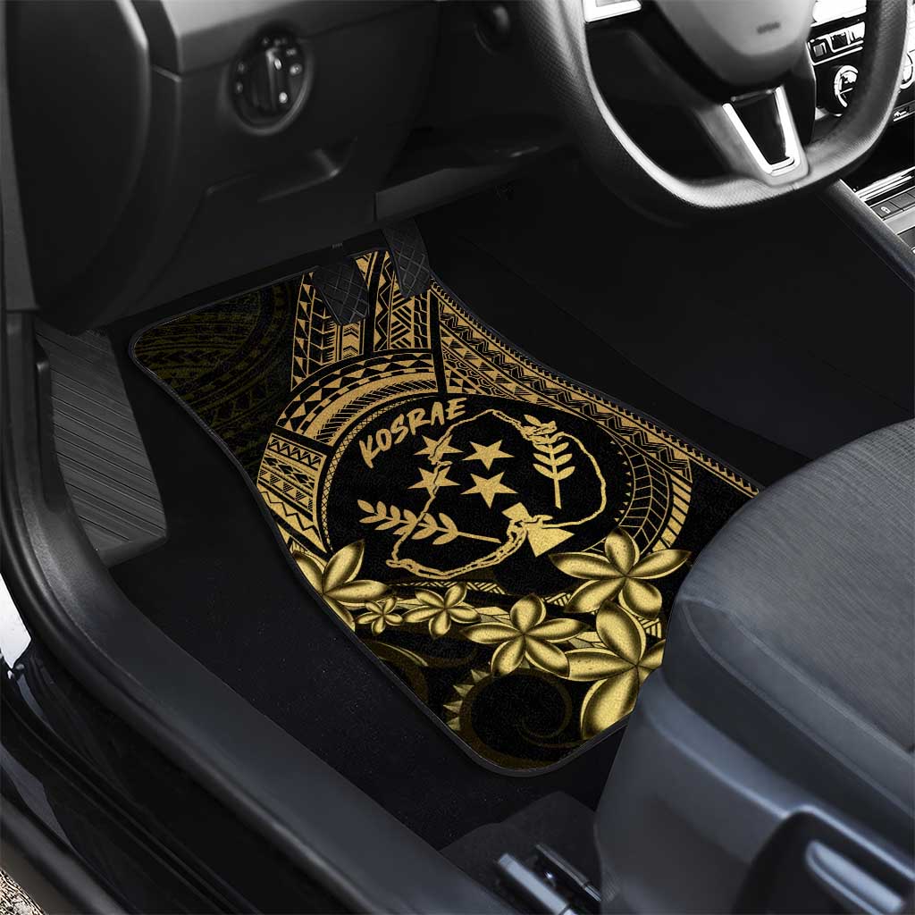 Gold Kosrae Liberation Day Car Mats September 8 Polynesian Tattoo - Polynesian Pride