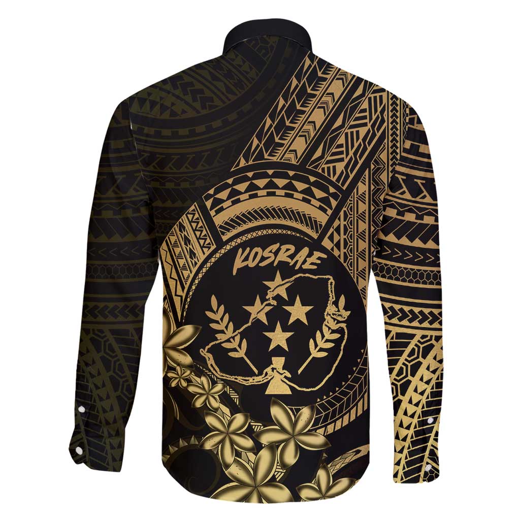 Gold Kosrae Liberation Day Family Matching Puletasi and Hawaiian Shirt September 8 Polynesian Tattoo - Polynesian Pride