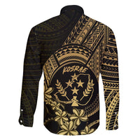 Gold Kosrae Liberation Day Family Matching Puletasi and Hawaiian Shirt September 8 Polynesian Tattoo - Polynesian Pride