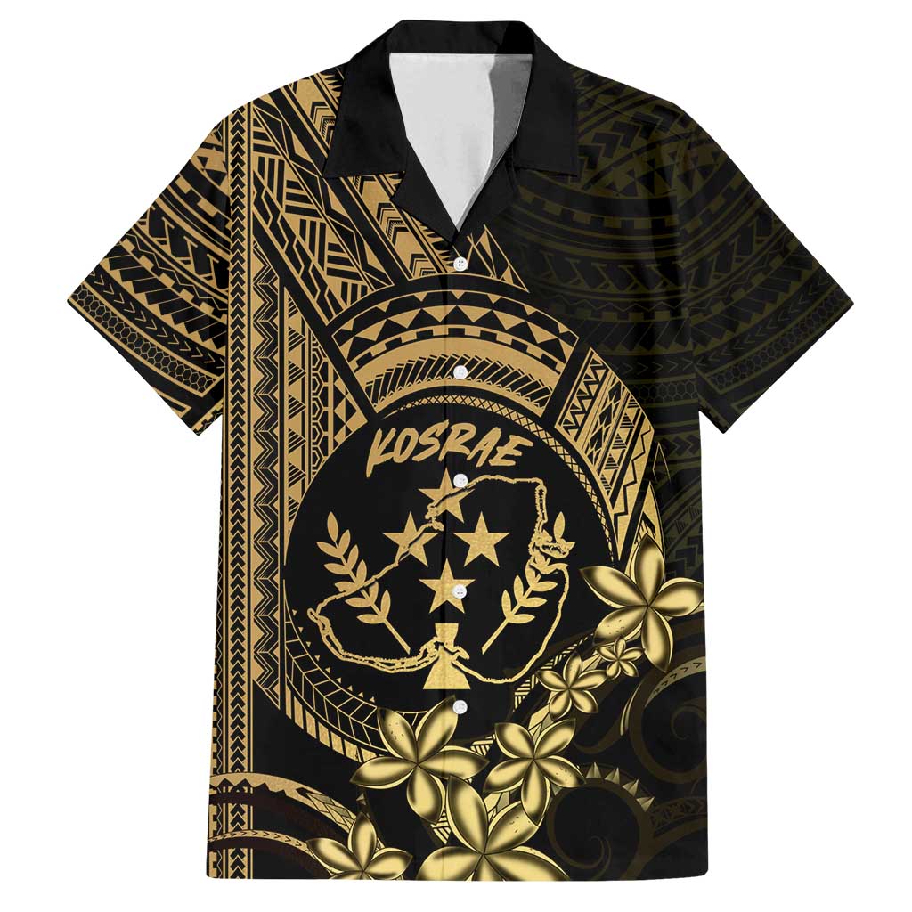Gold Kosrae Liberation Day Family Matching Summer Maxi Dress and Hawaiian Shirt September 8 Polynesian Tattoo - Polynesian Pride