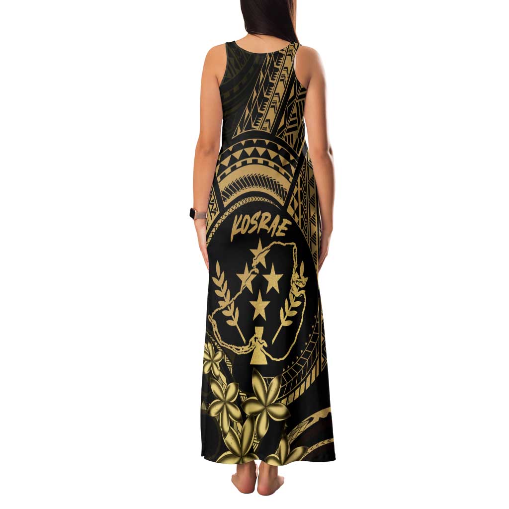 Gold Kosrae Liberation Day Family Matching Tank Maxi Dress and Hawaiian Shirt September 8 Polynesian Tattoo - Polynesian Pride