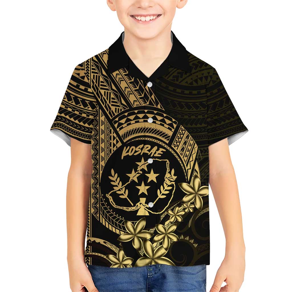 Gold Kosrae Liberation Day Hawaiian Shirt September 8 Polynesian Tattoo - Polynesian Pride