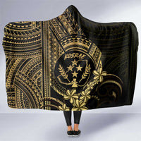 Gold Kosrae Liberation Day Hooded Blanket September 8 Polynesian Tattoo - Polynesian Pride