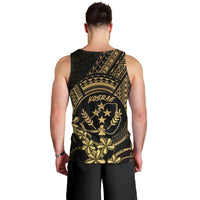 Gold Kosrae Liberation Day Men Tank Top September 8 Polynesian Tattoo LT14 - Polynesian Pride