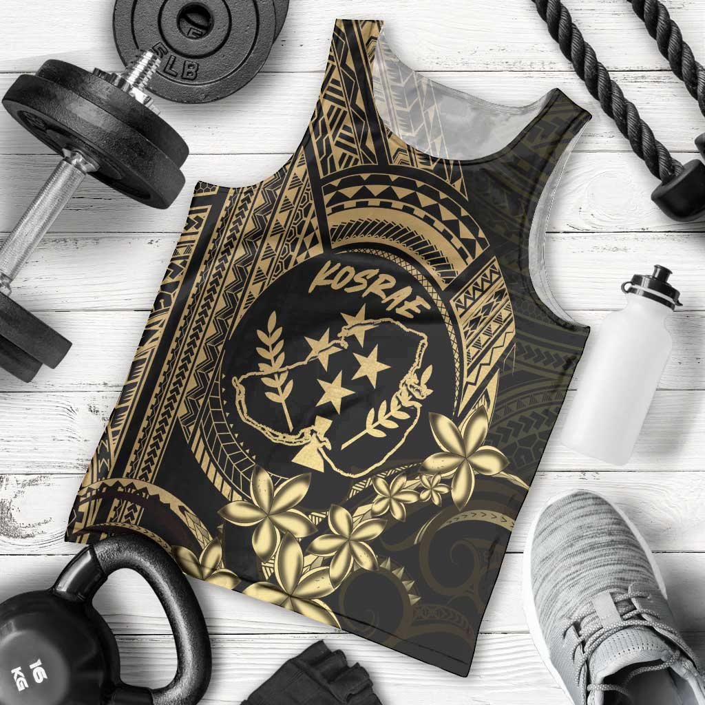 Gold Kosrae Liberation Day Men Tank Top September 8 Polynesian Tattoo LT14 - Polynesian Pride