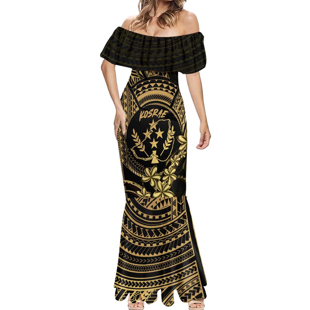 Gold Kosrae Liberation Day Mermaid Dress September 8 Polynesian Tattoo - Polynesian Pride