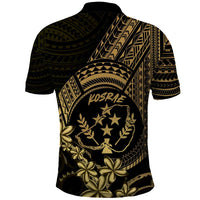 Gold Kosrae Liberation Day Polo Shirt September 8 Polynesian Tattoo - Polynesian Pride