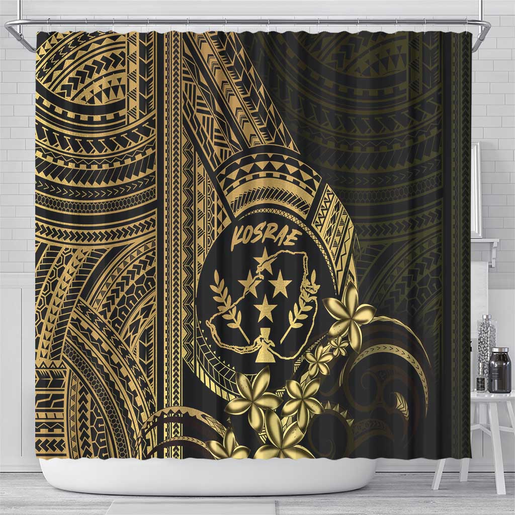 Gold Kosrae Liberation Day Shower Curtain September 8 Polynesian Tattoo - Polynesian Pride