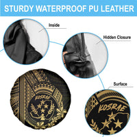 Gold Kosrae Liberation Day Spare Tire Cover September 8 Polynesian Tattoo - Polynesian Pride