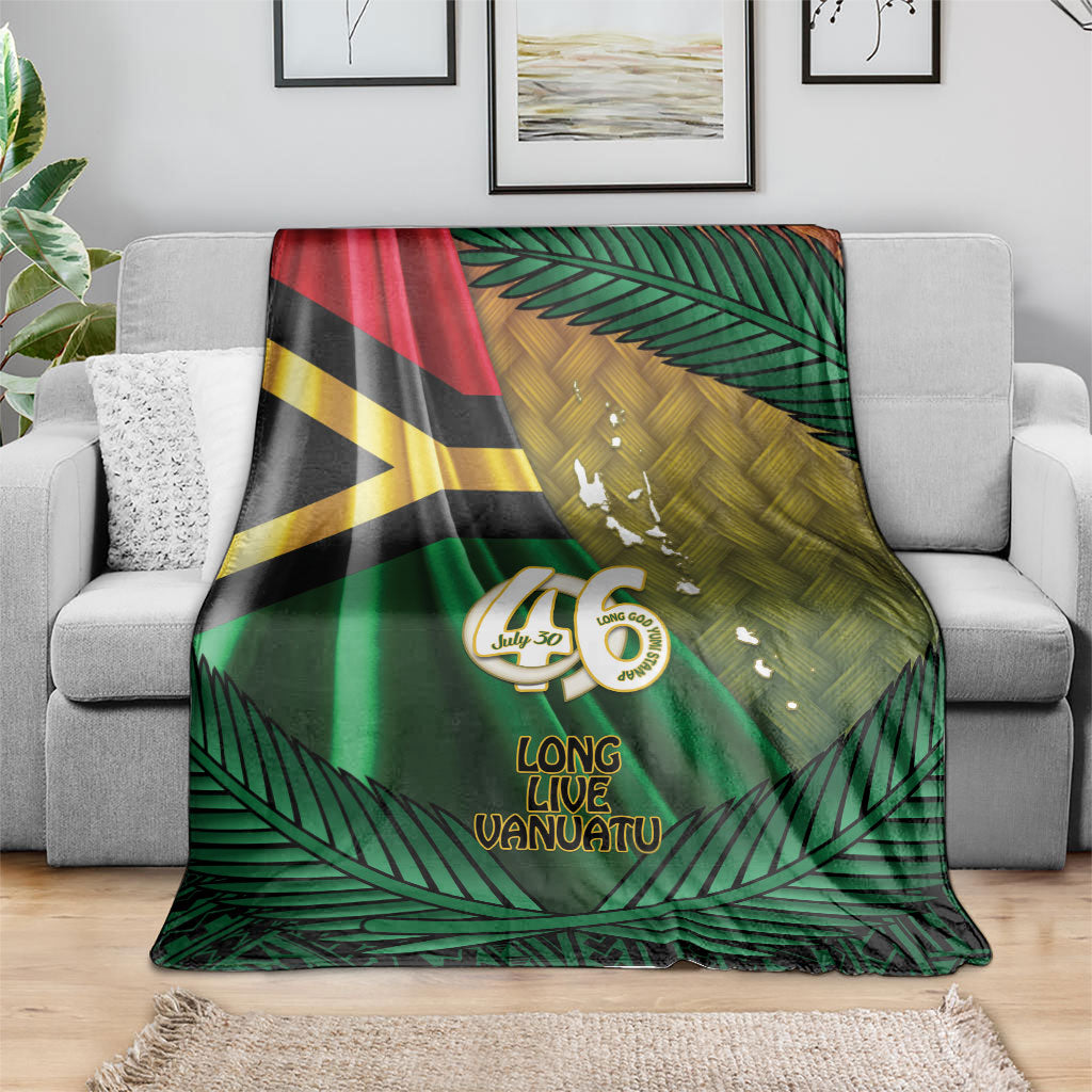 Long Live Vanuatu Independence Day Blanket 46th Anniversary Woven Pattern LT14 - Polynesian Pride