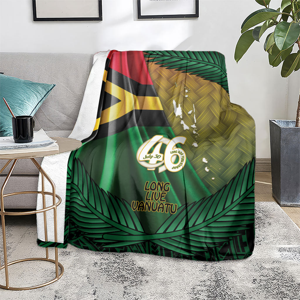 Long Live Vanuatu Independence Day Blanket 46th Anniversary Woven Pattern LT14 - Polynesian Pride