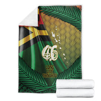 Long Live Vanuatu Independence Day Blanket 46th Anniversary Woven Pattern LT14 - Polynesian Pride