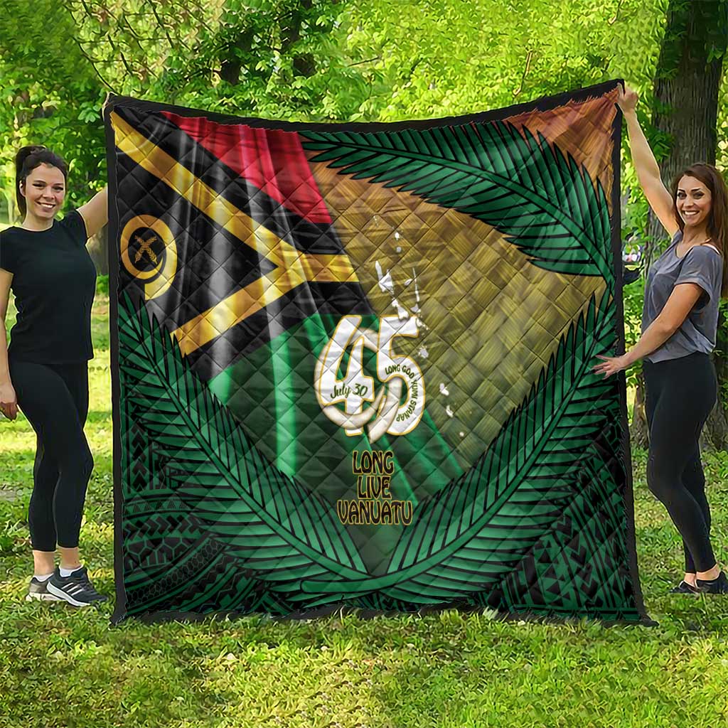 Long Live Vanuatu Independence Day Quilt 45th Anniversary Woven Pattern - Polynesian Pride