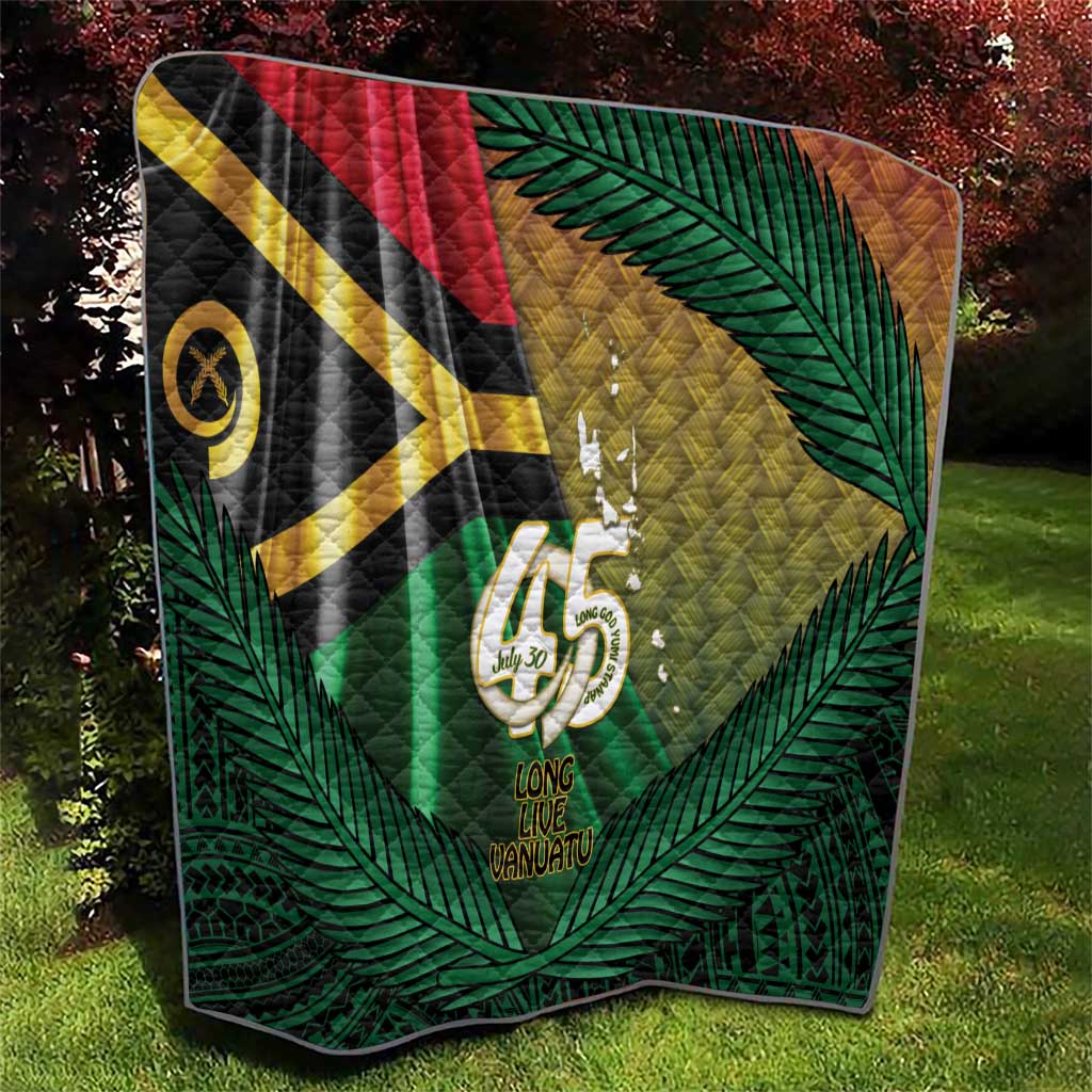 Long Live Vanuatu Independence Day Quilt 45th Anniversary Woven Pattern - Polynesian Pride