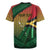 Personalised Long Live Vanuatu Independence Day Rugby Jersey 45th Anniversary Woven Pattern - Polynesian Pride