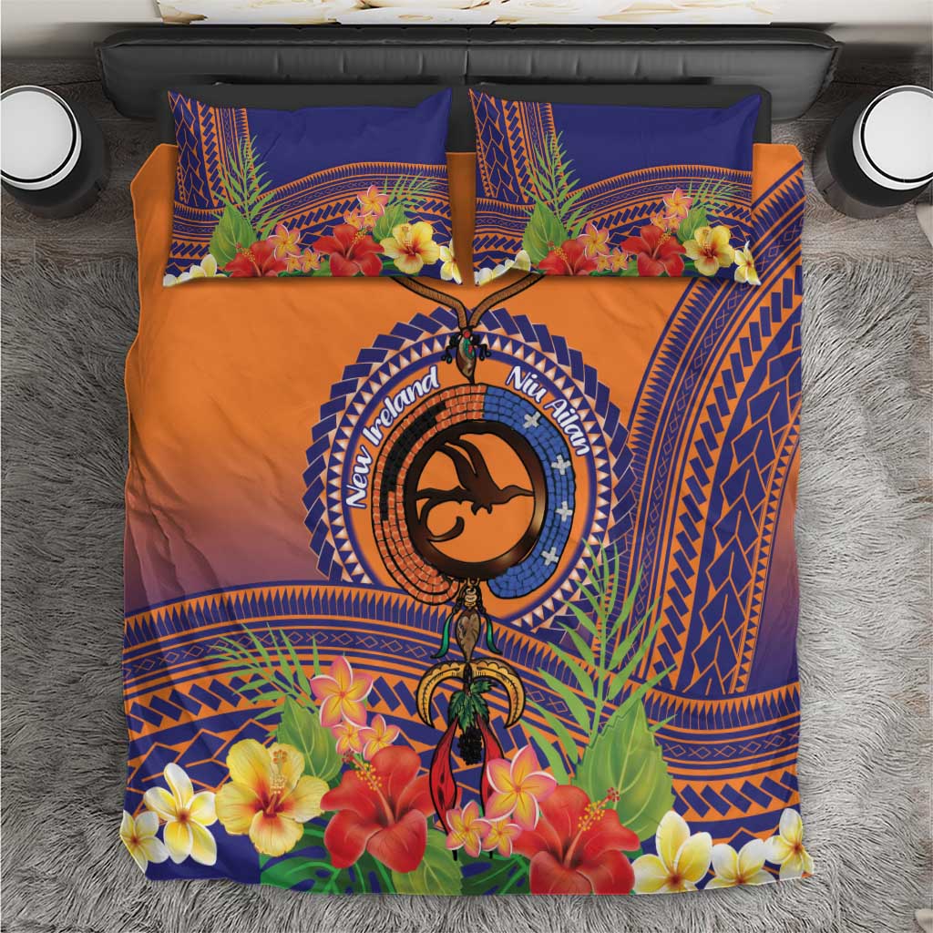 PNG New Ireland Province Bedding Set Niu Ailan Necklace Polynesian Tattoo - Polynesian Pride