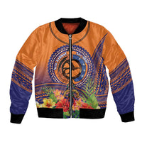 PNG New Ireland Province Bomber Jacket Niu Ailan Necklace Polynesian Tattoo - Polynesian Pride