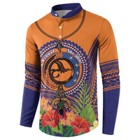 PNG New Ireland Province Button Sweatshirt Niu Ailan Necklace Polynesian Tattoo - Polynesian Pride