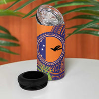 PNG New Ireland Province 4 in 1 Can Cooler Tumbler Niu Ailan Necklace Polynesian Tattoo LT14 - Polynesian Pride