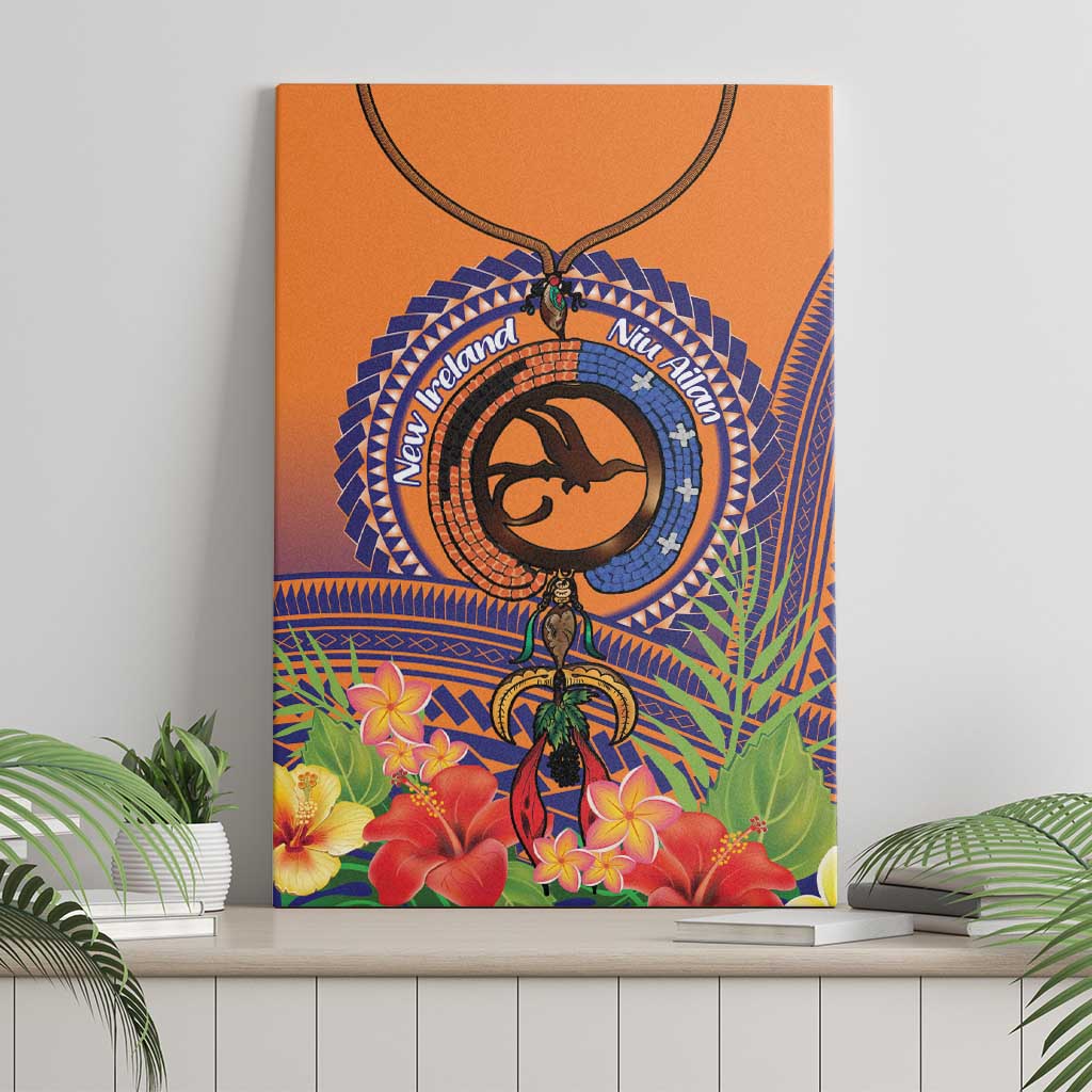 PNG New Ireland Province Canvas Wall Art Niu Ailan Necklace Polynesian Tattoo - Polynesian Pride