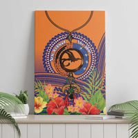 PNG New Ireland Province Canvas Wall Art Niu Ailan Necklace Polynesian Tattoo - Polynesian Pride
