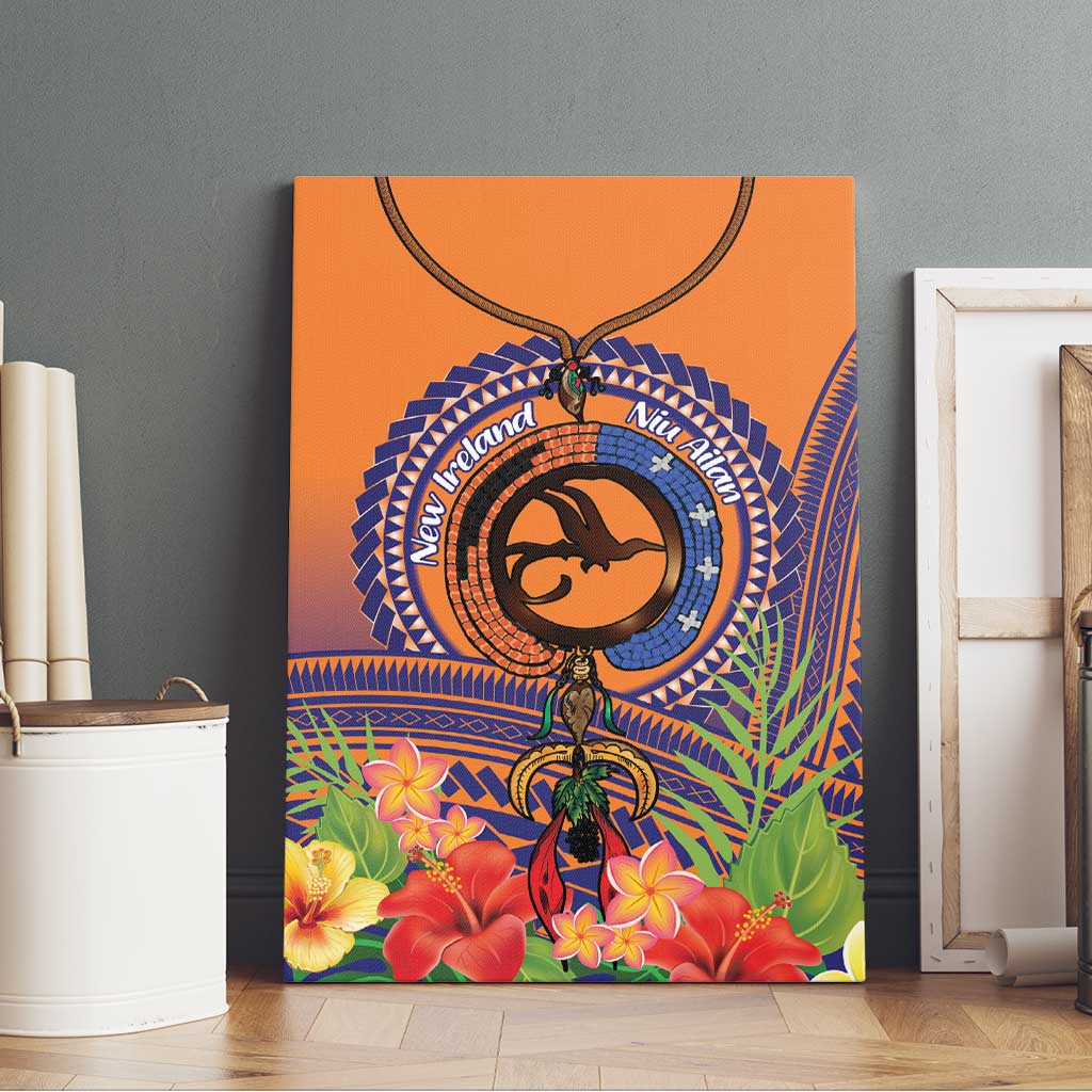 PNG New Ireland Province Canvas Wall Art Niu Ailan Necklace Polynesian Tattoo - Polynesian Pride
