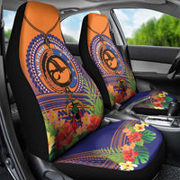 PNG New Ireland Province Car Seat Cover Niu Ailan Necklace Polynesian Tattoo - Polynesian Pride