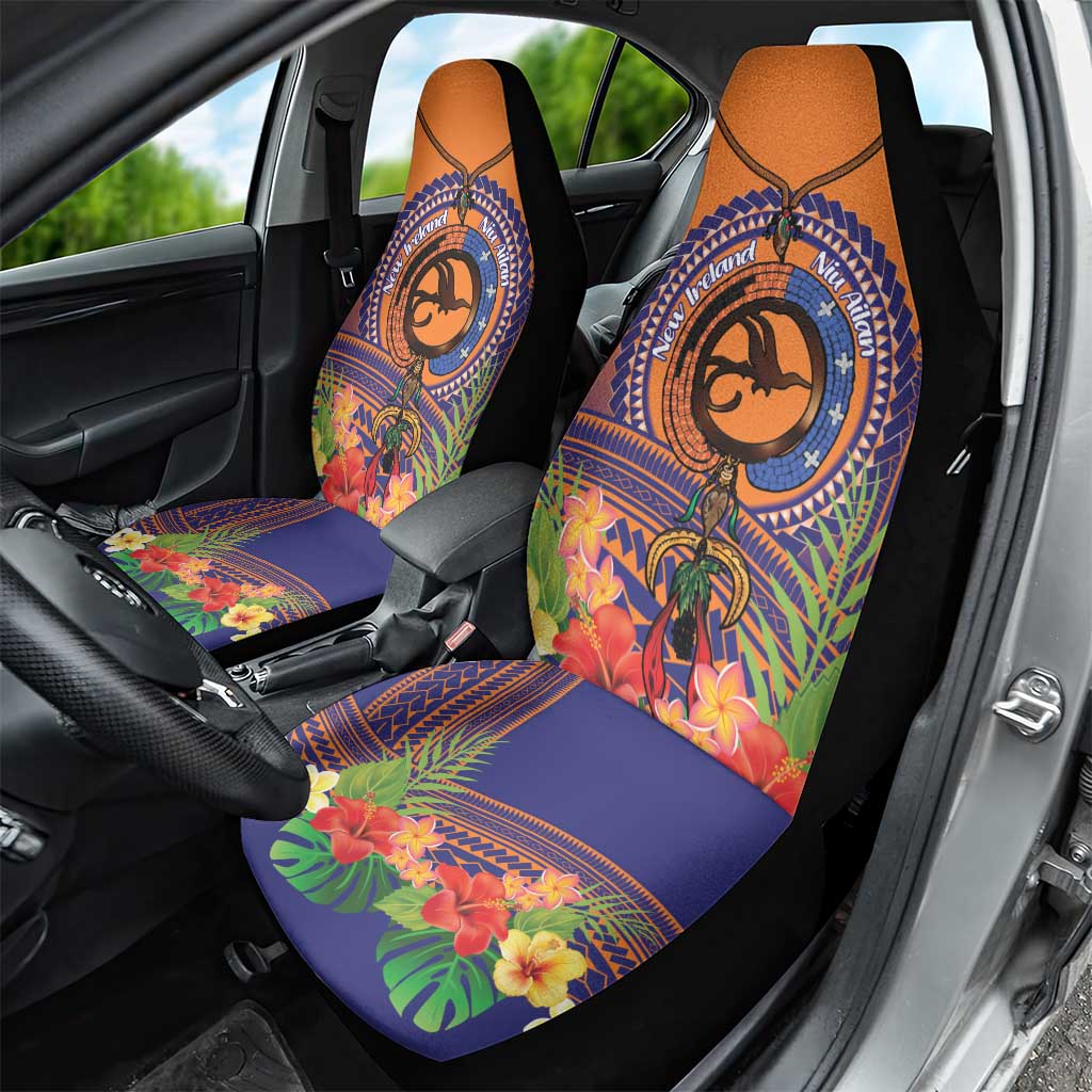 PNG New Ireland Province Car Seat Cover Niu Ailan Necklace Polynesian Tattoo - Polynesian Pride