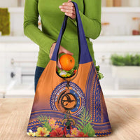 PNG New Ireland Province Grocery Bag Niu Ailan Necklace Polynesian Tattoo LT14 - Polynesian Pride