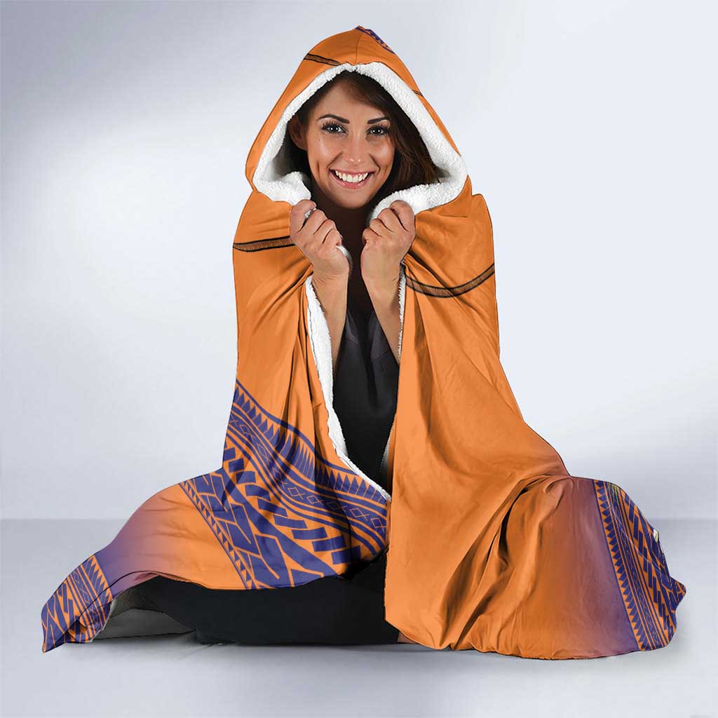 PNG New Ireland Province Hooded Blanket Niu Ailan Necklace Polynesian Tattoo - Polynesian Pride