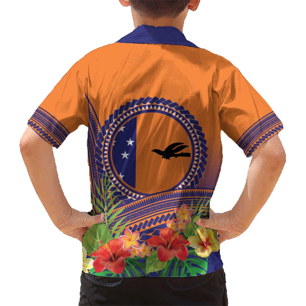 PNG New Ireland Province Kid Hawaiian Shirt Niu Ailan Necklace Polynesian Tattoo - Polynesian Pride