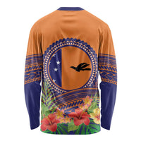 PNG New Ireland Province Long Sleeve Shirt Niu Ailan Necklace Polynesian Tattoo - Polynesian Pride