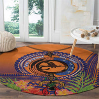 PNG New Ireland Province Round Carpet Niu Ailan Necklace Polynesian Tattoo LT14 - Polynesian Pride