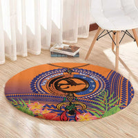 PNG New Ireland Province Round Carpet Niu Ailan Necklace Polynesian Tattoo LT14 - Polynesian Pride