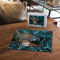 New Zealand Tui Bird Taiaha Puzzle Maori Weapon Paua Shell Mix Silver Fern LT14 - Polynesian Pride