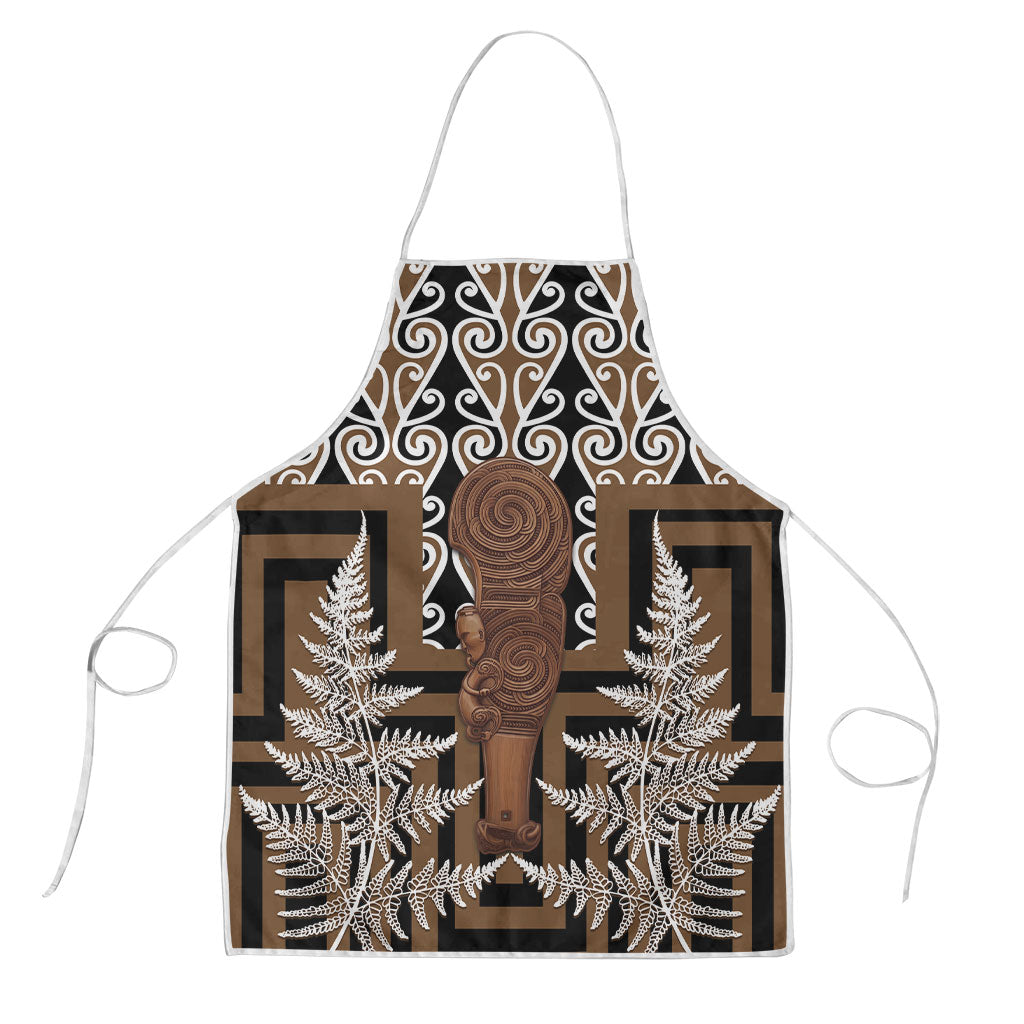 Wahaika New Zealand Apron Maori Weapon Kowhaiwhai Fern Poutama Motifs