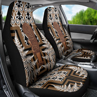 Wahaika New Zealand Car Seat Cover Maori Weapon Kowhaiwhai Fern Poutama Motifs LT14 - Polynesian Pride