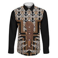 Wahaika New Zealand Family Matching Tank Maxi Dress and Hawaiian Shirt Maori Weapon Kowhaiwhai Fern Poutama Motifs