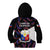 Philippines Football Kid Hoodie 2023 World Cup Go Filipinas Feather Black Version LT14 - Polynesian Pride
