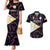 Custom Philippines Football Couples Matching Mermaid Dress And Hawaiian Shirt 2023 World Cup Go Filipinas Feather Black Version LT14 Black - Polynesian Pride