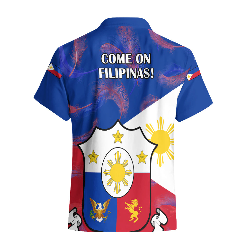Philippines Football Hawaiian Shirt 2023 World Cup Go Filipinas Feather Flag Version LT14 - Polynesian Pride