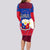 Philippines Football Long Sleeve Bodycon Dress 2023 World Cup Go Filipinas Feather Flag Version LT14 - Polynesian Pride