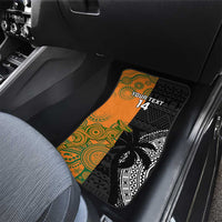 Custom Fiji And Australia Rugby Car Mats Fijian Tapa Pattern With Aussie Aboriginal Art