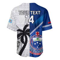 Custom Fiji And Samoa Rugby Baseball Jersey 2023 World Cup Samoan Mix Tapa Pattern LT14 - Polynesian Pride